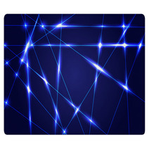 Abstract Dark Blue Background With Shiny Rays Rugs 69429990
