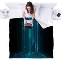 Abstract Data Stream Matrix Like Background Blankets 59962820