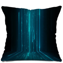 Abstract Data Stream Matrix Like Background Pillows 59962820