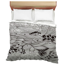 Abstract Doodle Ornament Hand Drawn Bedding 118190214