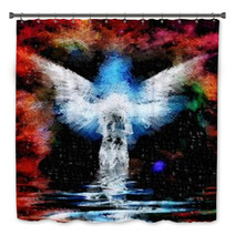 Abstract Figure And Wings Bath Decor 88772399