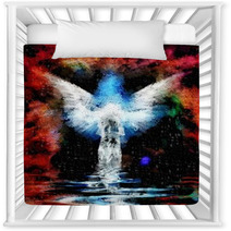 Abstract Figure And Wings Nursery Decor 88772399