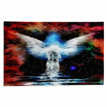 Abstract Figure And Wings Rugs 88772399