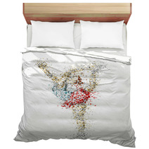 Abstract Figure Skater Bedding 42673264