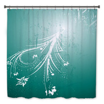 Abstract Floral Background Bath Decor 11939440