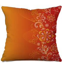 Abstract Floral Background Pillows 58704913