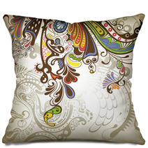 Abstract Floral Pillows 18161797