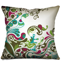 Abstract Floral Pillows 18161804