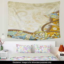 Abstract Floral Swirl Wall Art 60141962