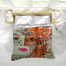 Abstract Floral Woman Bedding 56933409