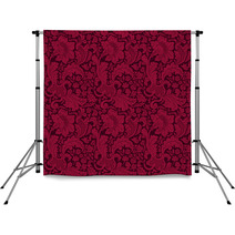 Abstract_flowers_red Backdrops 51069374