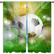 Abstract Football Background Window Curtains 62873787