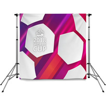 Abstract Football Background With Soccer Ball Shape Pattern Backdrops 207881988