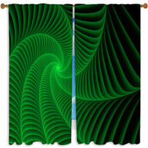 Abstract Fractal Background Window Curtains 70927391