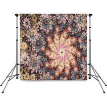 Abstract Fractal Floral Backgound Backdrops 66604165