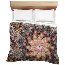 Abstract Fractal Floral Backgound Bedding 66604165