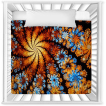 Abstract Fractal Floral Backgound Nursery Decor 66299548