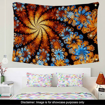 Abstract Fractal Floral Backgound Wall Art 66299548