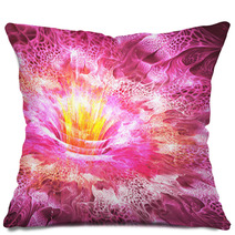 Abstract Fractal Flower Blossom Pillows 56347018