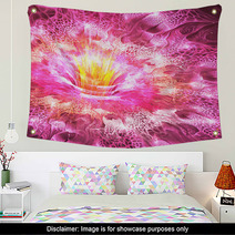 Abstract Fractal Flower Blossom Wall Art 56347018