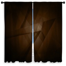 Abstract Futuristic Digital Technology Dark Brown Background Illustration Window Curtains 143970357