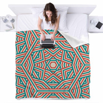 Abstract Geometric Background Blankets 51655799