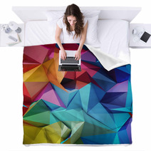 Abstract Geometric Background Blankets 62526017