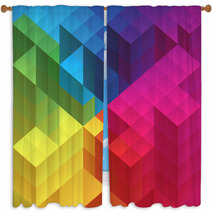 Abstract Geometric Background, Vector Window Curtains 54475331