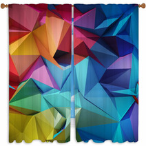 Abstract Geometric Background Window Curtains 62526017