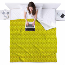 Abstract Geometric Pattern With Honeycombs Blankets 72000135