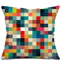 Abstract Geometric Retro Pattern Seamless For Your Design Pillows 62132037