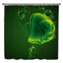 Abstract Green Background Bath Decor 50470449