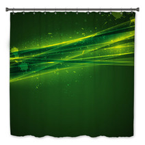 Abstract Green Background Bath Decor 50470766