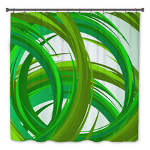 Abstract Green Background Bath Decor 65567891