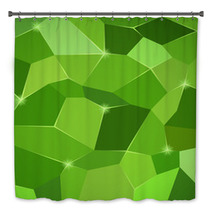Abstract Green Background Bath Decor 71740787