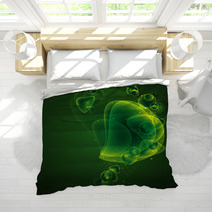 Abstract Green Background Bedding 50470449