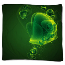 Abstract Green Background Blankets 50470449