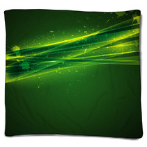 Abstract Green Background Blankets 50470766