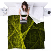 Abstract Green Background Blankets 64760322