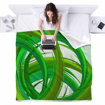 Abstract Green Background Blankets 65567891
