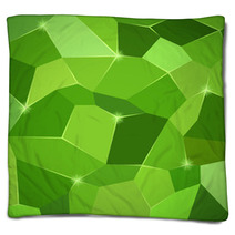 Abstract Green Background Blankets 71740787
