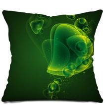 Abstract Green Background Pillows 50470449