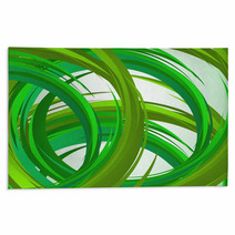 Abstract Green Background Rugs 65567891