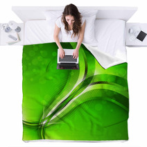 Abstract Green Background. Vector Blankets 69337470