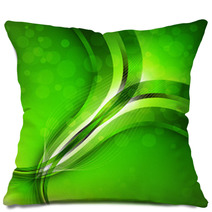 Abstract Green Background. Vector Pillows 69337470