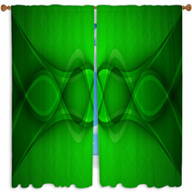 Abstract Green Background. Vector Window Curtains 65567902