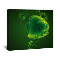 Abstract Green Background Wall Art 50470449