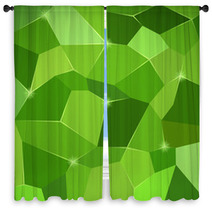 Abstract Green Background Window Curtains 71740787