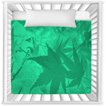 Abstract Green Leaf Background. Nursery Decor 36587318