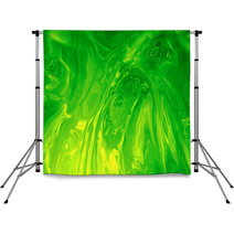 Abstract Green Plasma Background - Computer Generated. Backdrops 69069106